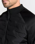 No Excess Mixed Knit Jacket | Black