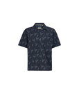 Fil Noir Blue Bamboo Short Sleeve Shirt | Night Blue