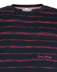 A Fish Named Fred Gone Fishing T-Shirt | Navy/Red Stripe