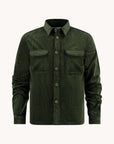 A Fish Named Fred Cord Overshirt Jacket | Highland Green