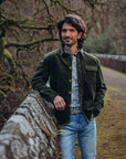 A Fish Named Fred Cord Overshirt Jacket | Highland Green