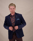 A Fish Named Fred Cord Rib Blazer | Navy 604