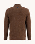 A Fish Named Fred Button Neck Knit | Chestnut Brown