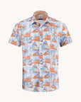 A Fish Named Fred Short Sleeve Shirt | Island in the Sun Orange