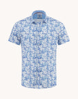 A Fish Named Fred Short Sleeve Shirt | Sail Away Blue