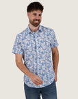 A Fish Named Fred Short Sleeve Shirt | Sail Away Blue