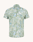 A Fish Named Fred Short Sleeve Shirt | Tropical Sketch/Sage