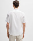 BOSS ORANGE Rash Short Sleeve Shirt | White
