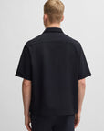 BOSS ORANGE Lapoully Short Sleeve Shirt | Dark Blue