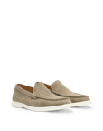 BOSS Sienne Suede Loafer | Khaki
