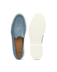 BOSS Sienne Suede Loafer | Denim Blue