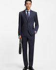 BOSS Jackson Wool/Silk Suit | Open Blue