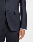 BOSS Jackson Wool/Silk Suit | Open Blue
