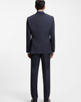 BOSS Jackson Wool/Silk Suit | Open Blue