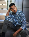 Fil Noir Long Sleeve Shirt | Painted Waves