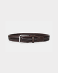Robert Charles Woven Leather Belt | 1105 Brown