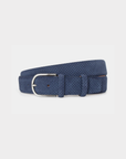 Robert Charles Suede Leather Belt | 1031 Navy Perforated