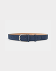 Robert Charles Suede Leather Belt | 1031 Navy Perforated
