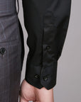 Abelard Santo Slim Spec Long Sleeve Shirt | Black