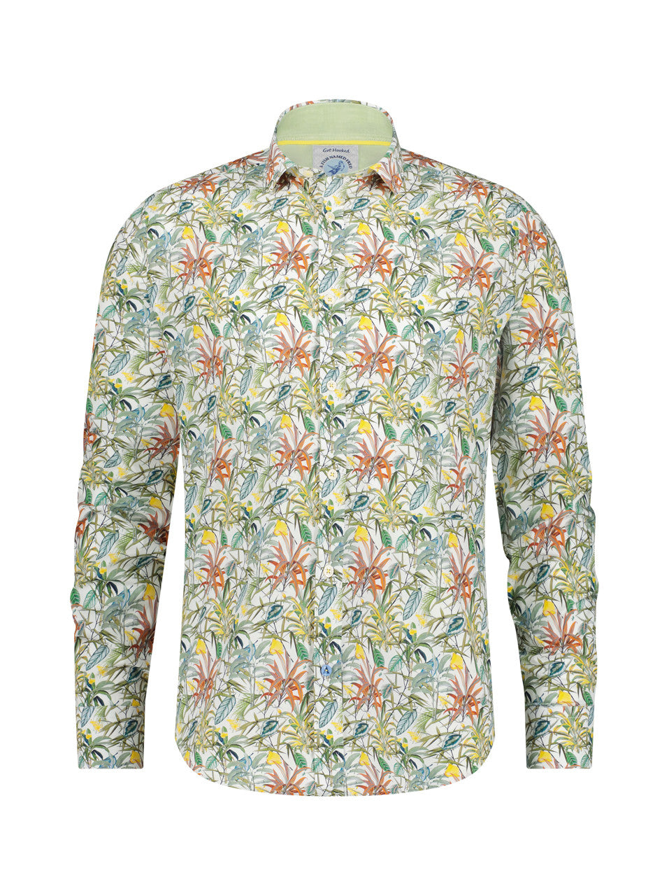 Long Sleeve Men's Fish Print Button Down Shirt A Fish Named