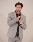A Fish Named Fred Houndstooth Blazer | Sand