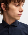 BOSS Hal Shirt | Navy Diamond