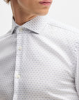 BOSS Hank Shirt | White Geo Print
