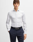 BOSS Hank Shirt | White Geo Print