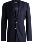 BOSS Janson Stretch Blazer | Textured Navy