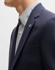 BOSS Janson Stretch Blazer | Textured Navy