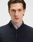 BOSS Skiles Quilted Jacket | Navy