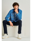 Scotch & Soda Satin Club Jacket | League Blue