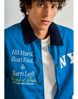 Scotch & Soda Satin Club Jacket | League Blue