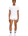 Diesel Jake Crew Neck T-Shirt Three Pack | White