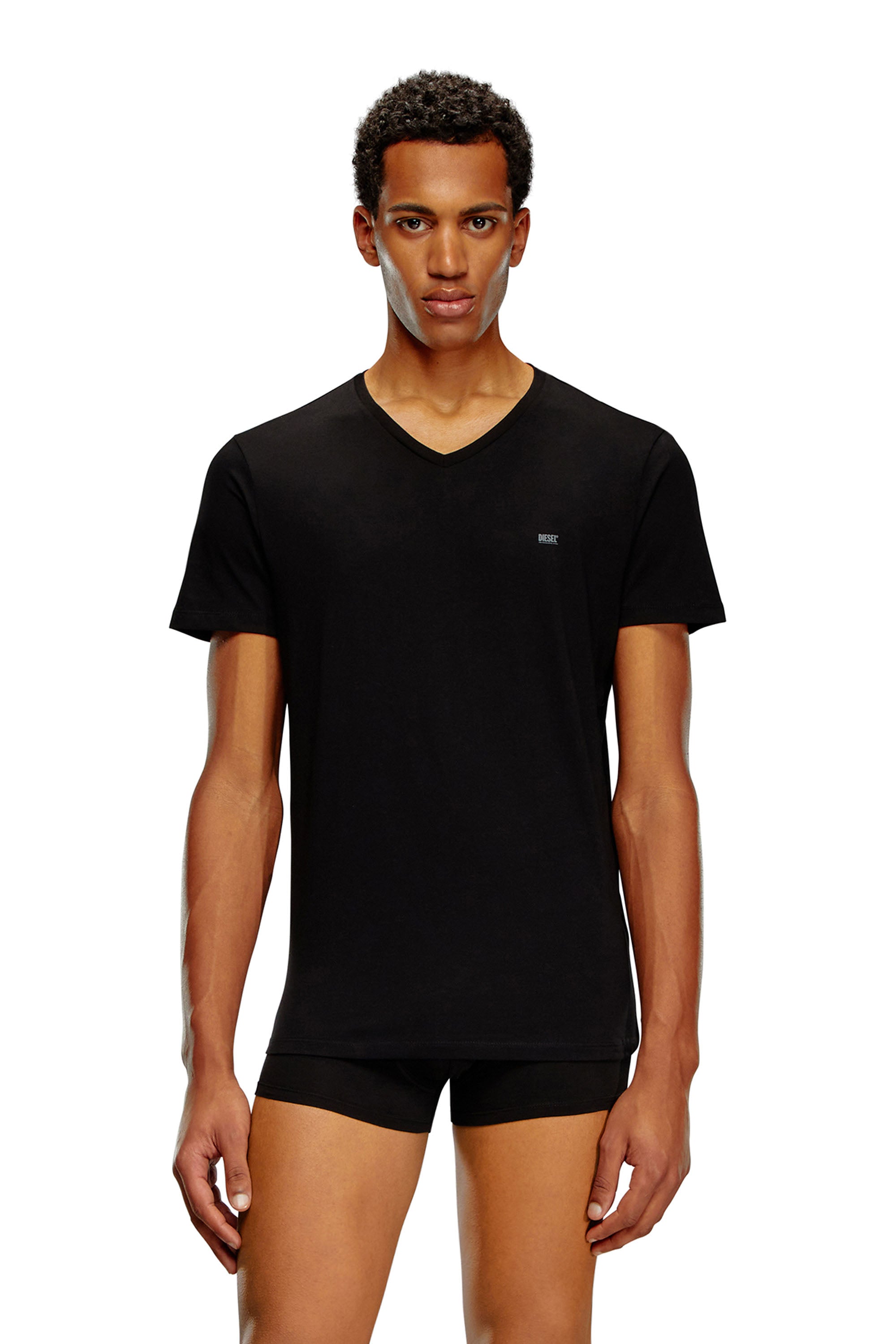 Diesel Michael V-Neck T-Shirt Three Pack | Black