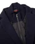 Gran Sasso Giacca Rain Wool Knit Blazer | Navy