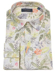 Guide London Botanicals Cotton Linen Long Sleeve Shirt | Botanical Floral