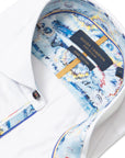 Guide London Sateen Short Sleeve Shirt | White