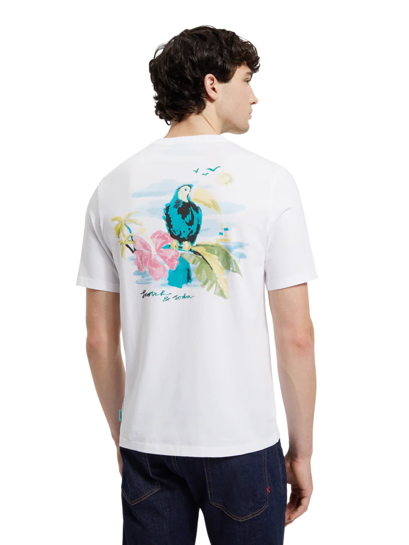 Scotch & Soda You Can Toucan T Shirt | White