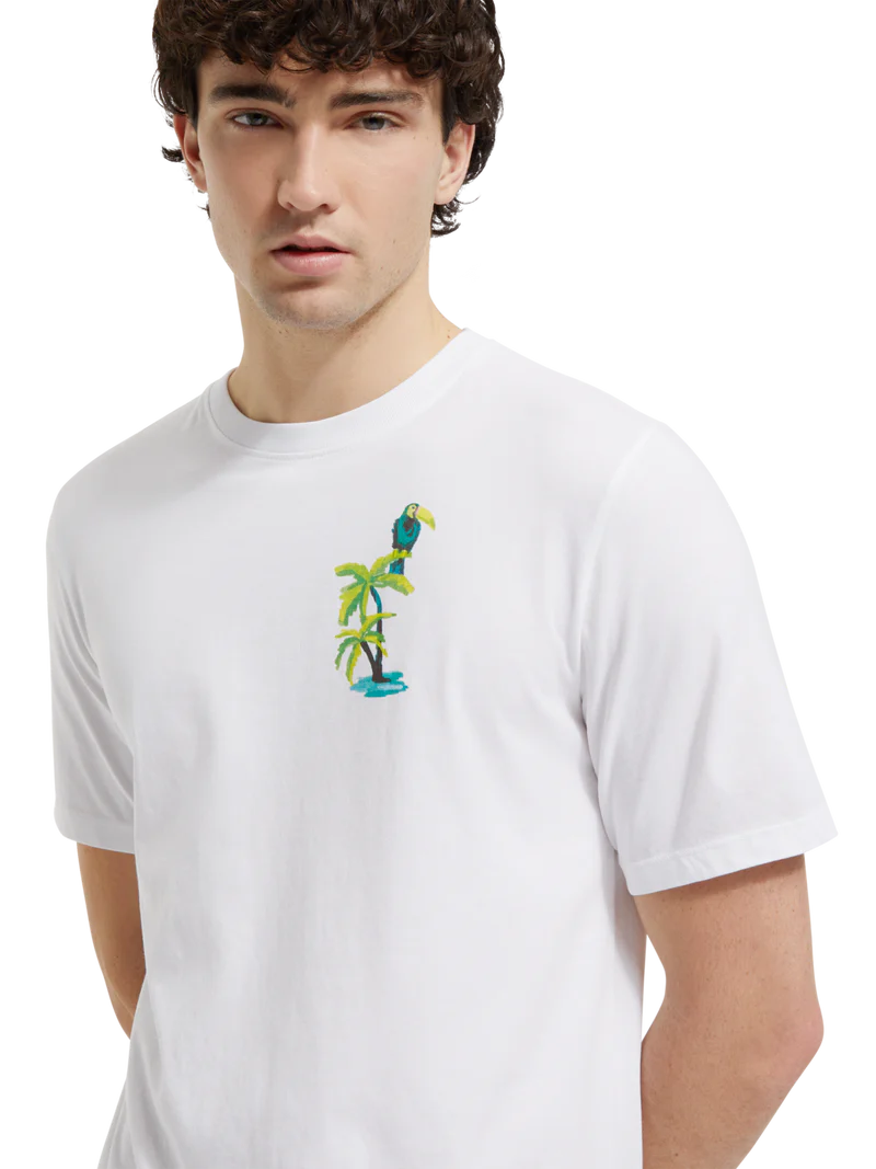 Scotch & Soda You Can Toucan T Shirt | White