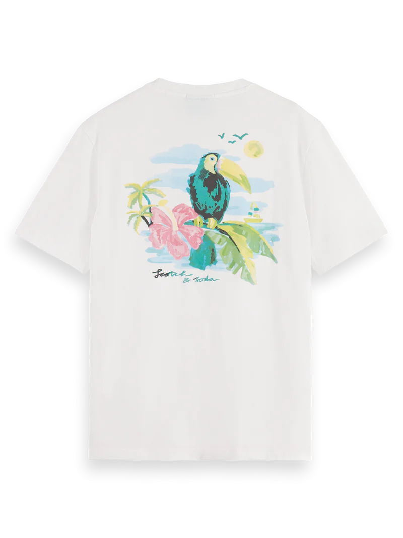 Scotch & Soda You Can Toucan T Shirt | White