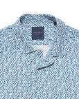 Guide London Short Sleeve Shirt | Turkish Blue Geo