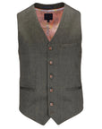 Guide London Linen Waistcoat | Olive