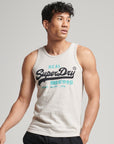 Superdry Vintage VL Heritage Vest | Cream Marle