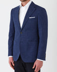 Joe Black Guard Crosshatch Blazer | FJS834 Blue
