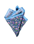 Monti Castello Silk Pocket Square | Country Garden