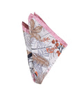 Monti Castello Silk Pocket Square | Botanical Birds