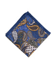 Monti Castello Silk Pocket Square | Patchwork Paisley