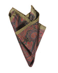 Monti Castello Silk Pocket Square | Paisley Party