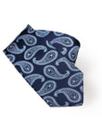 Parisian 1919 Silk Tie | Navy Paisley